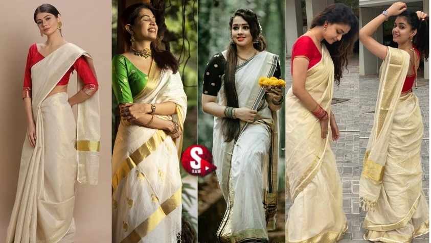 Onam Saree New trend 2022: திருவோணம் பண்டிகை ஸ்பெஷல்... ட்ரெண்டிங் ஓணம் புடவை கலெக்ஷன்ஸ்..