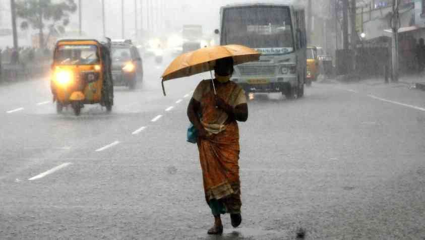 சென்னையில் பல்வேறு பகுதிகளில் மழை...!