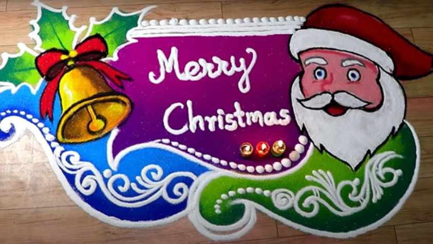 கிறிஸ்துமஸ் நாளில் உங்க வீட்டை அலங்கரிக்க வண்ண வண்ண கோலங்கள் | Latest Christmas Kolam Designs 