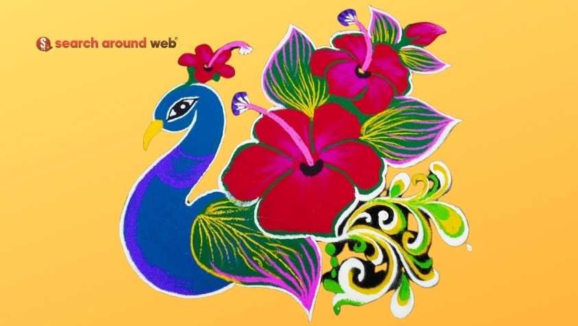 பொங்கலுக்கு அழகான மயில் கோலங்கள்.! | Pongal Peacock Kolam