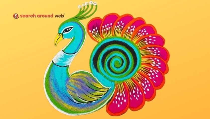 பொங்கலுக்கு அழகான மயில் கோலங்கள்.! | Pongal Peacock Kolam