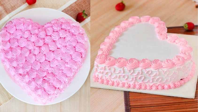 ஹார்ட் சேப் கேக் செய்வது எப்படி| How to make heart shape cake